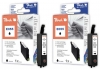 318768 - Peach Doppelpack Tintenpatronen schwarz kompatibel zu T0551 bk*2, C13T05514010 Epson