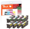 Peach Multi Pack with chip, compatible with  Lexmark No. 100XLBK*2/C/M/Y, 14N1092-95