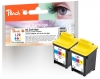 Peach Twin Pack testine di stampa colore, compatibile con  Samsung, Lexmark, Compaq No. 20C, 15M0120