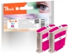 Peach Twin Pack cartouche d'encre magenta, compatible avec  HP No. 11 m*2, C4837A*2