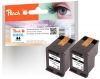 Peach Double Pack tête d'impression noir, compatible avec  HP No. 301XL bk*2, D8J45AE