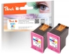 Peach Double Pack tête d'impression couleur, compatible avec  HP No. 301 c*2, CH562EE*2