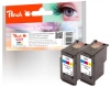 Peach Double Pack tête d'impression couleur, compatible avec  Canon CL-541C, 5227B004