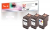 Peach Multipack Plus compatible avec  Canon PG-540XLBK*2, CL-541XLC, 5222B005, 5226B004