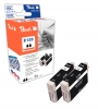 Peach Twin Pack cartouche d'encre noire, compatible avec  Epson T1281 bk*2, C13T12814011