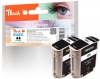 Peach Twin Pack Ink Cartridge black HC compatible with  HP No. 940XL bk*2, D8J48AE