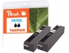 Peach Twinpack Ink Cartridge black HC compatible with  HP No. 970XL bk*2, CN625A*2