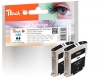 Peach Twin Pack cartouche d'encre noire compatible avec  HP No. 88 bk*2, C9385AE*2