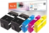 Peach Combi Pack Plus compatible avec  HP No. 934XL, No. 935XL, C2P23A*2, C2P24A, C2P25A, C2P26A