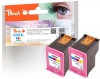 Peach Double Pack tête d'impression couleur, compatible avec  HP No. 302XL c*2, F6U67AE*2