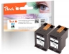 Peach Double Pack tête d'impression noir, compatible avec  HP No. 62 bk*2, C2P04AE