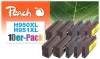 Peach Pack de 10 cartouches d'encre compatible avec  HP No. 950XL, No. 951XL, CN045A, CN046A, CN047A, CN048A