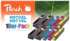 Peach Pack of 10 Ink Cartridges compatible with  HP No. 970XL, No. 971XL, CN625A, CN626A, CN627A, CN628A