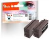 Peach Twin Pack cartouche d'encre noire compatible avec  HP No. 711 BK*2, CZ129AE*2