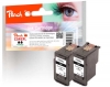 Peach Double Pack tête d'impression noir compatible avec  Canon PG-545XL*2, 8286B001*2