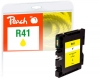 Peach cartouche d'encre jaune compatible avec  Ricoh GC41Y, 405764