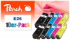 Peach Pack of 10 Ink Cartridges compatible with  Epson No. 26, C13T26164010