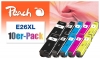 Peach Pack of 10 Ink Cartridges, HY compatible with  Epson No. 26XL, C13T26364010