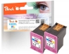 Peach Double Pack tête d'impression couleur, compatible avec  HP No. 303XL C*2, T6N03AE*2