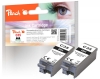 Peach Twin Pack Ink Cartridge black, compatible with  Canon PGI-35BK*2, 1509B001*2