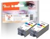 Peach Twin Pack Ink Cartridge color, compatible with  Canon CLI-36C*2, 1511B001*2