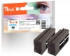 Peach Twin Pack cartouche d'encre noire compatible avec  HP No. 953XL bk*2, L0S70AE*2