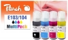 Peach Multi Pack, compatible with  Epson No. 103, No. 104, T00P640