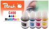 Peach Multi Pack, compatible with  Canon GI-490