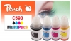 Peach Multi Pack, compatible with  Canon GI-590