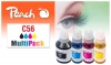 Peach Multi Pack, compatible with  Canon GI-56